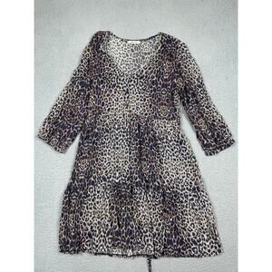 Atelier Jad Womens Size T3 Leopard Print Dress